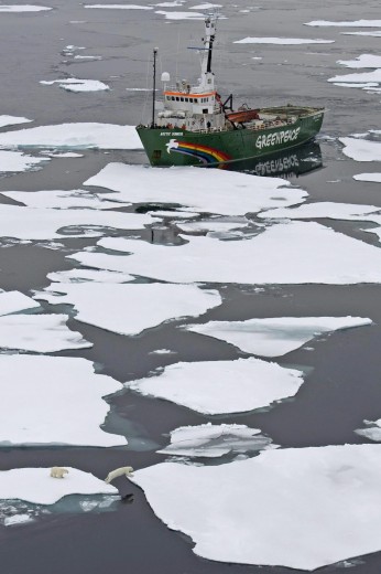 Greenpeace heart on Artic